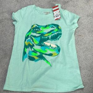 Girls Dinosaur T-Shirt Size Medium (7/8) from Cat & Jack NWT